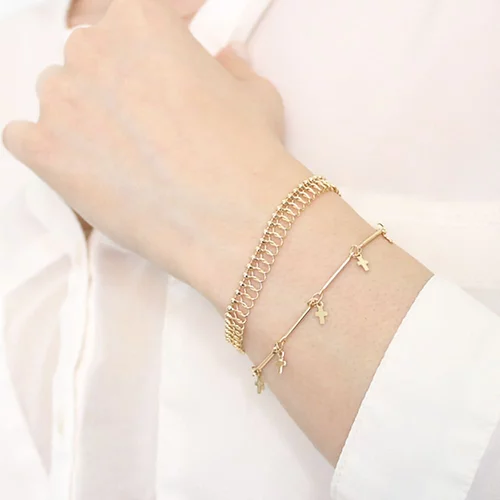 Pulsera Espiral, CHAPA DE ORO 18K - Imagen 3