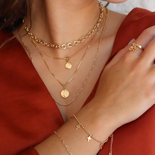 Collar San Benito Ch, CHAPA DE ORO 18K - Imagen 2