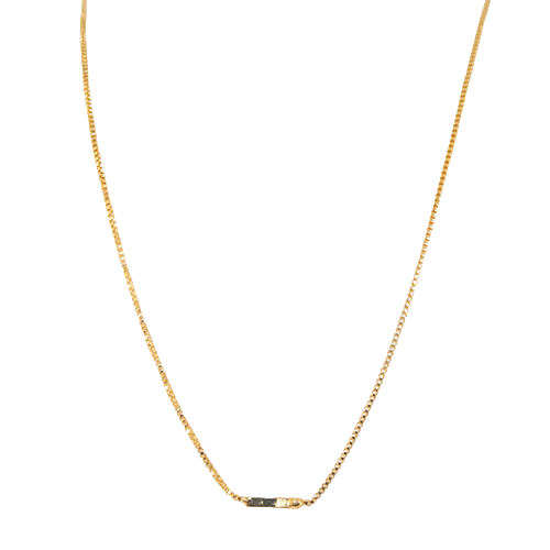 Slim Gold Bar Necklace