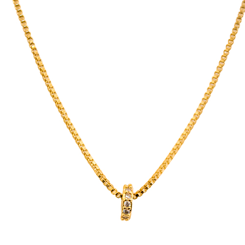 Gold Gear Necklace - Imagen 4