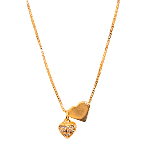 Double Heart Necklace