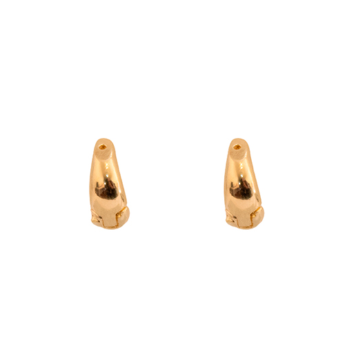 Small Smooth Hoop, CHAPA DE ORO 18K - Imagen 3