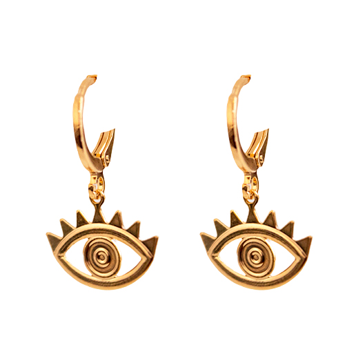 Golden Eye Hoop, CHAPA DE ORO 18K