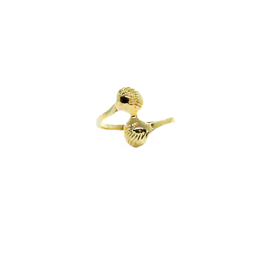 Anillo Golden Shell Sea, CHAPA DE ORO 18K