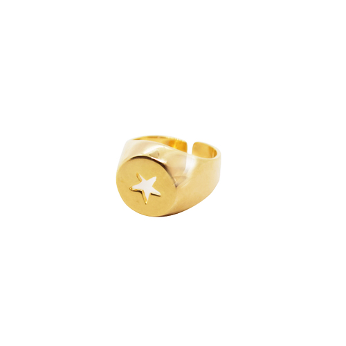 Anillo Estrella, CHAPA DE ORO 18K