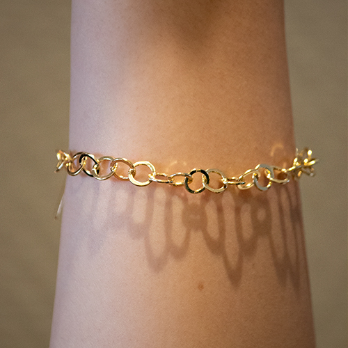 Golden Chain Circles Bracelet - Imagen 2