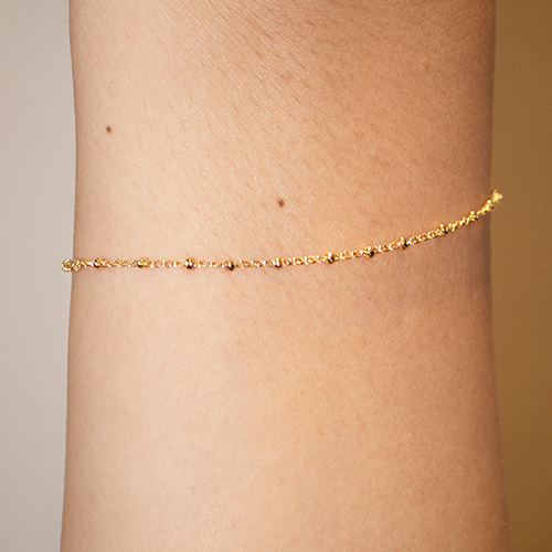 Small Golden Beads Bracelet - Imagen 2