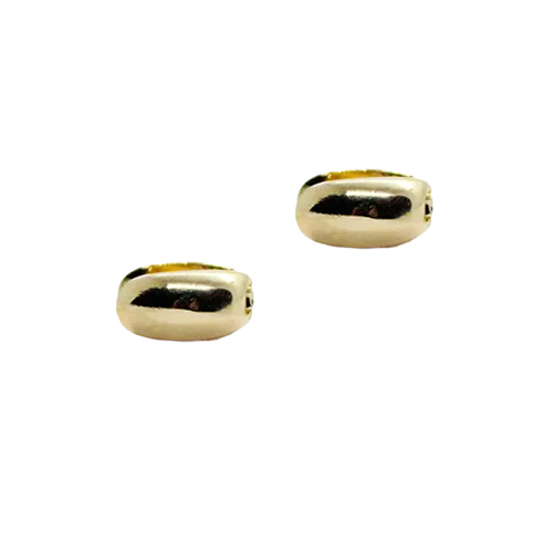 Huggies Ovaladas, CHAPA DE ORO 18K