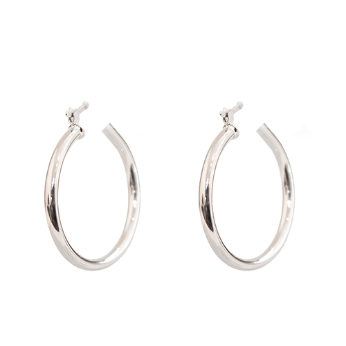 Silver & Big Earring, CHAPA DE RODIO