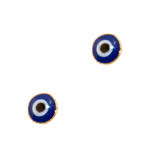 Navy Blue Eye Earring