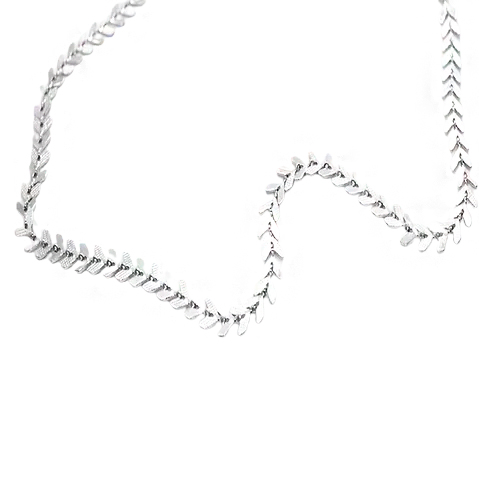 Collar con Flechitas, CHAPA DE RODIO