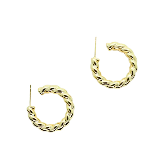 Arracadas en Espiral, CHAPA DE ORO 18K