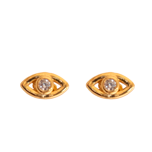 Golden & Small Eye Earring
