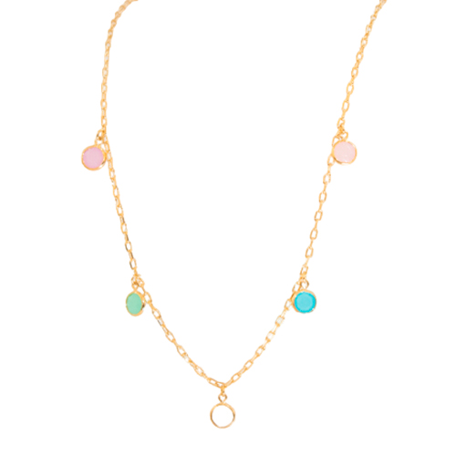 Medium Colored Zirconia Necklace