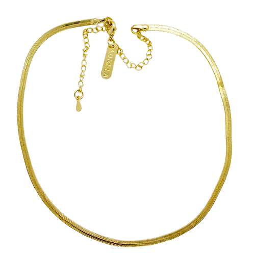 Cadena Plana, CHAPA DE ORO 18K