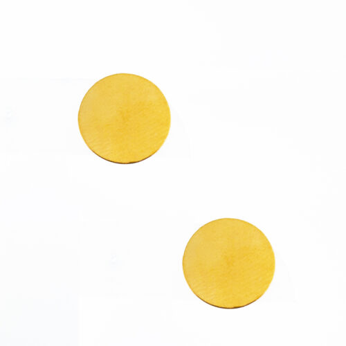 Aretes circulares Dorados CHAPA DE ORO 18K