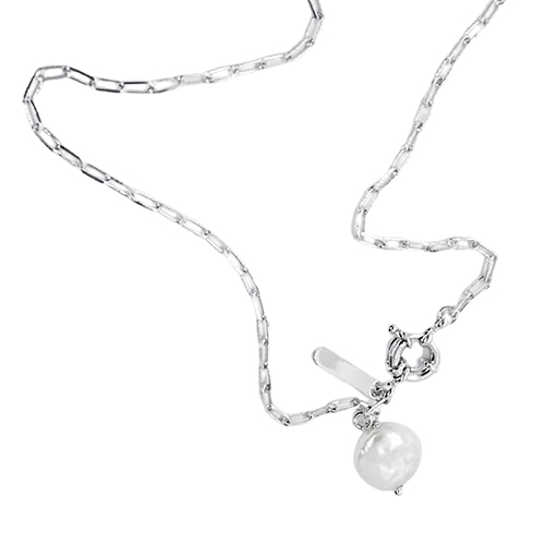 Cadena Perla Luneta, CHAPA DE RODIO