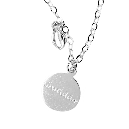 Collar Medalla Grabada, CHAPA DE RODIO