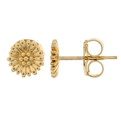Arete Sunflower, CHAPA DE ORO 18K