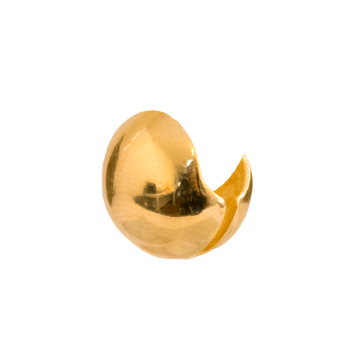 Gold Ball Earring - Imagen 4