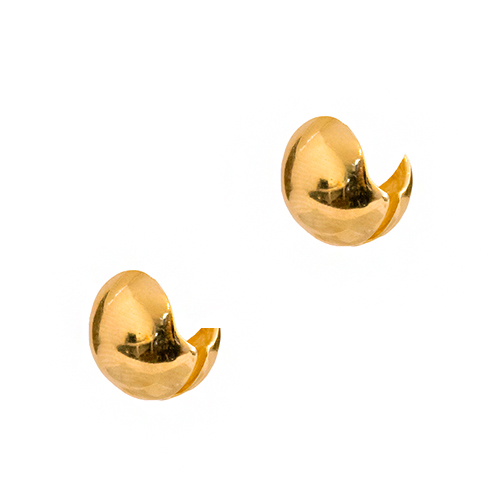 Gold Ball Earring - Imagen 3