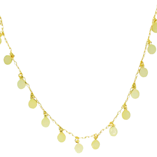 Collar de Monedas doradas CHAPA DE ORO 18K