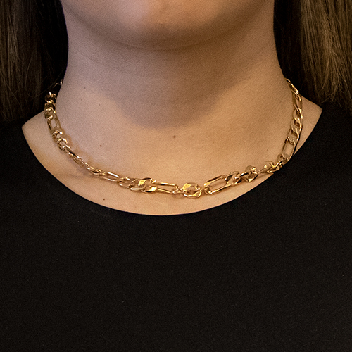 Golden Necklace & Medium Chains - Imagen 2