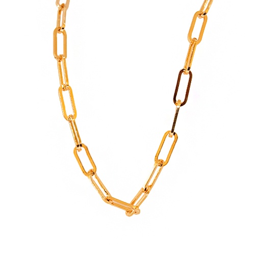 Golden Necklace of Medium Chains