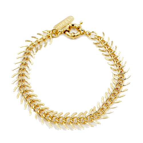 Pulsera Espigas, CHAPA DE ORO 18K