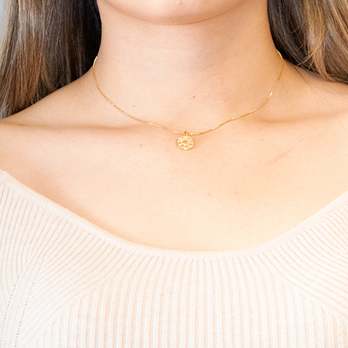 Moon Phase Golden Necklace - Imagen 2