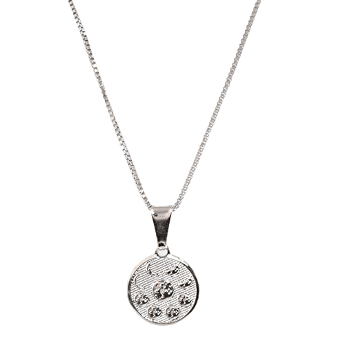 Moon Phase Silver Necklace