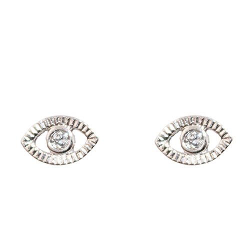 Silver Eyes Earrings