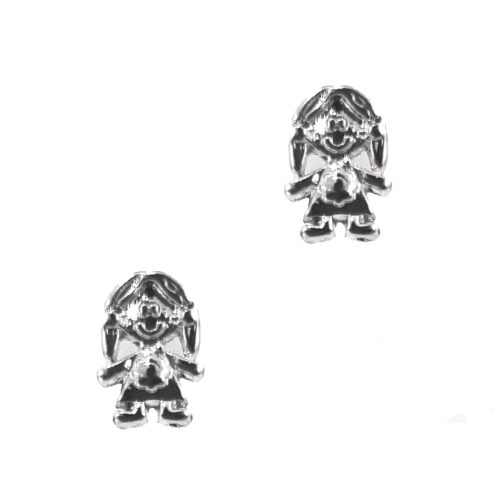 Aretes Smile Girl, CHAPA DE RODIO