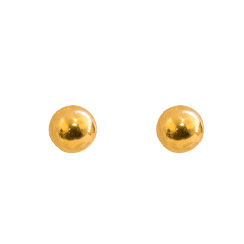 Big Gold Ball Earring