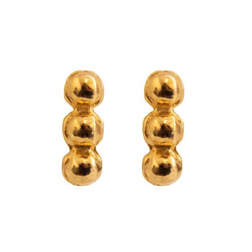 Three Golden Balls Earring