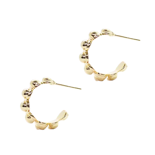 Arracadas Bolitas, CHAPA DE ORO 18K