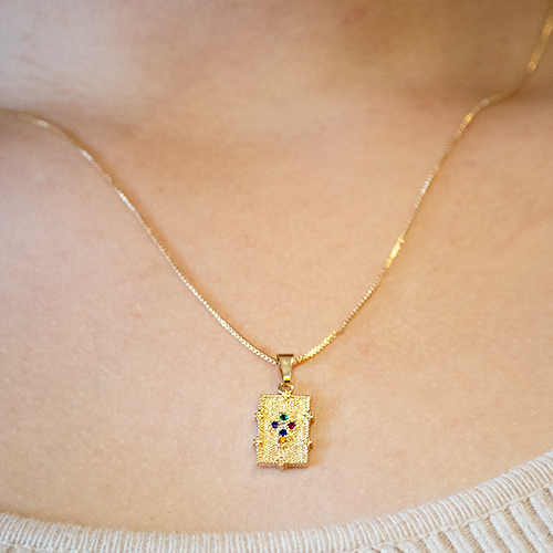 Chain Necklace and Cross Scapular - Imagen 3