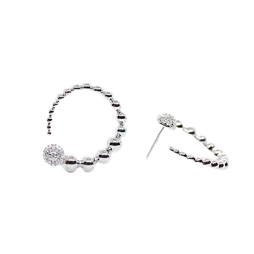 Arete Bolas Espiral, CHAPA DE RODIO