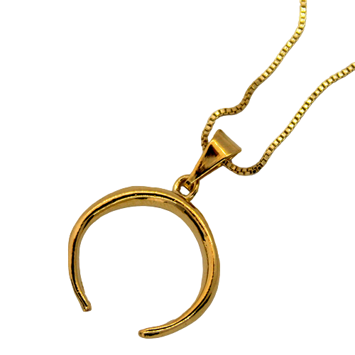 Collar Cuernito, CHAPA DE ORO 18K