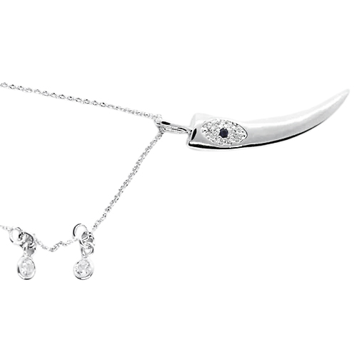 Cadena Diente, CHAPA DE RODIO - Imagen 2