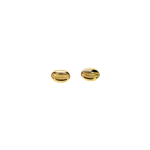 Aretes Conchitas de Mar, Chapa Oro 18K