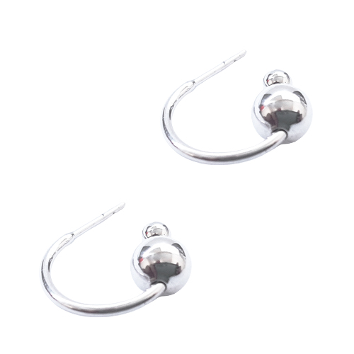 Arracada Bolita Chica, CHAPA DE RODIO