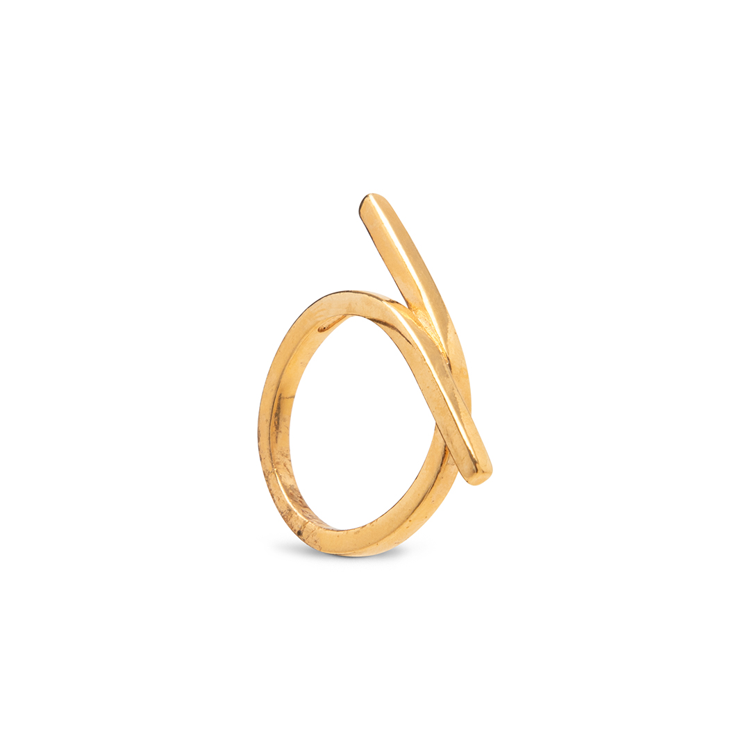 Anillo con Plaquitas – Chapa de Oro