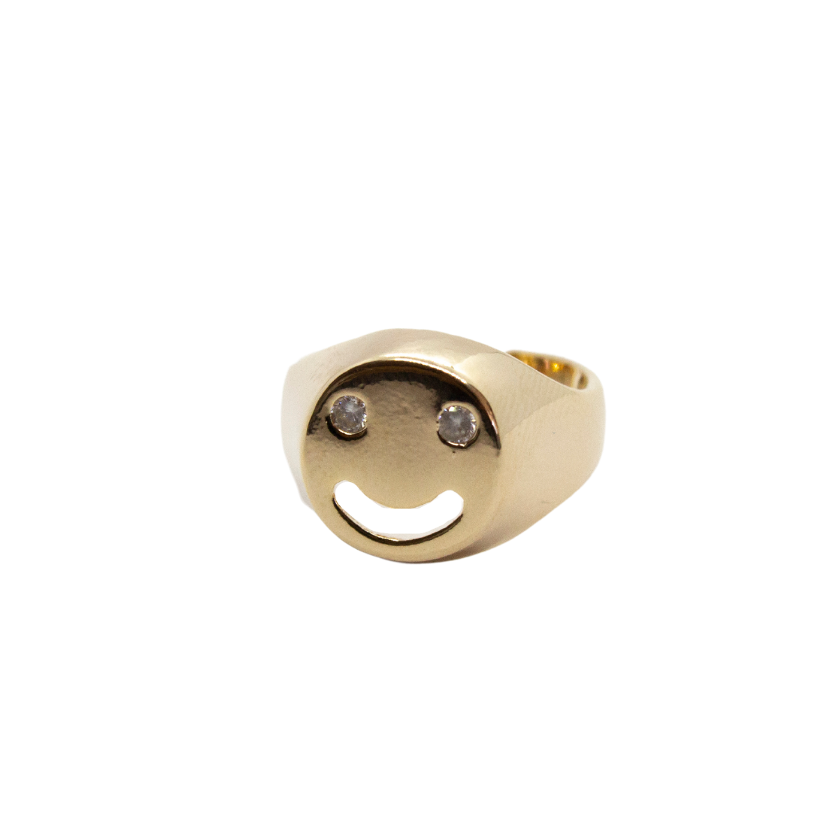 Anillo Happy Face - Chapa de Oro