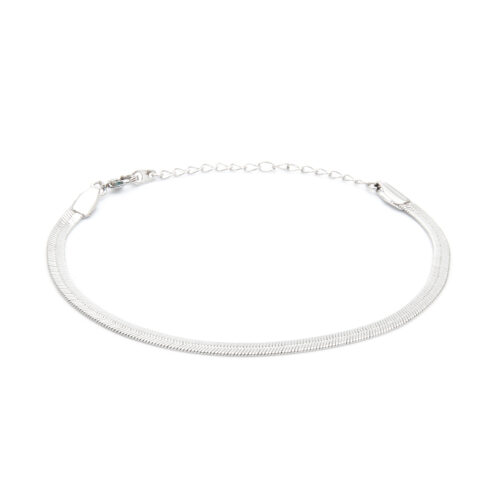 Pulsera Lisa – Chapa de Rodio