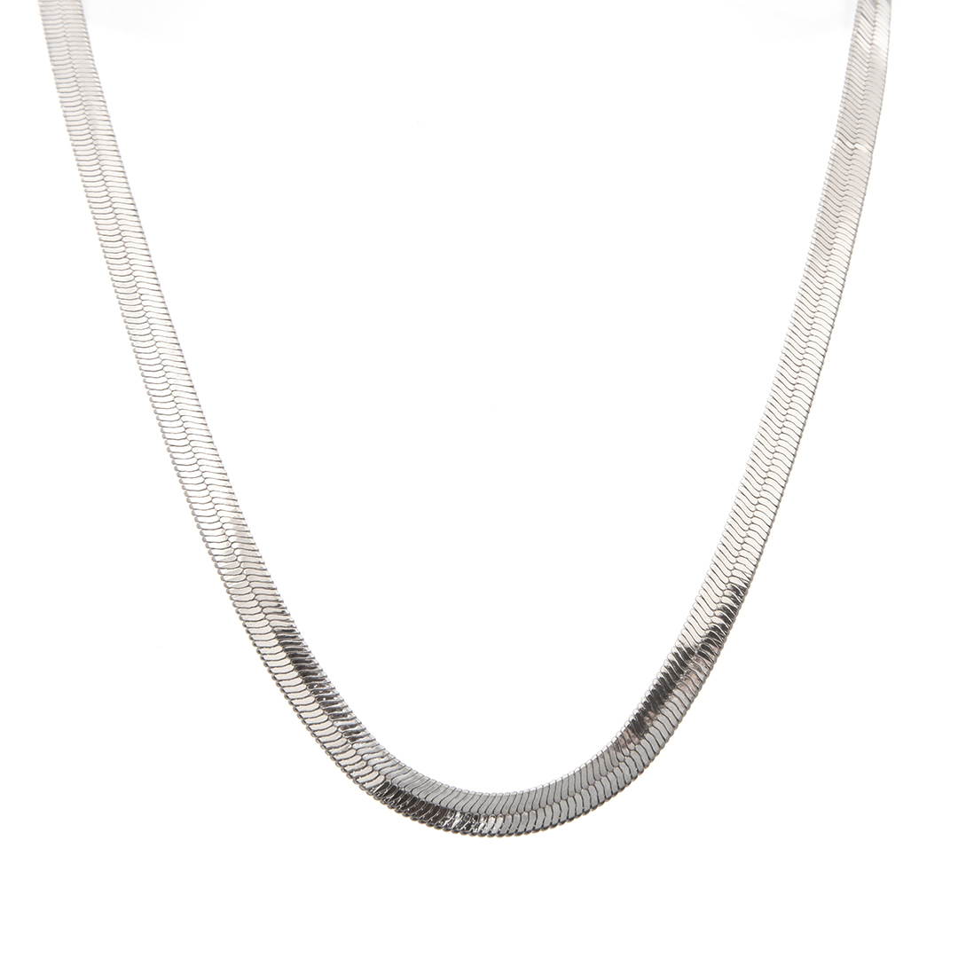 Collar Plano - Chapa de Rodio