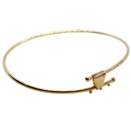 Pulsera Ajustable Aro con Dije - Chapa de Oro